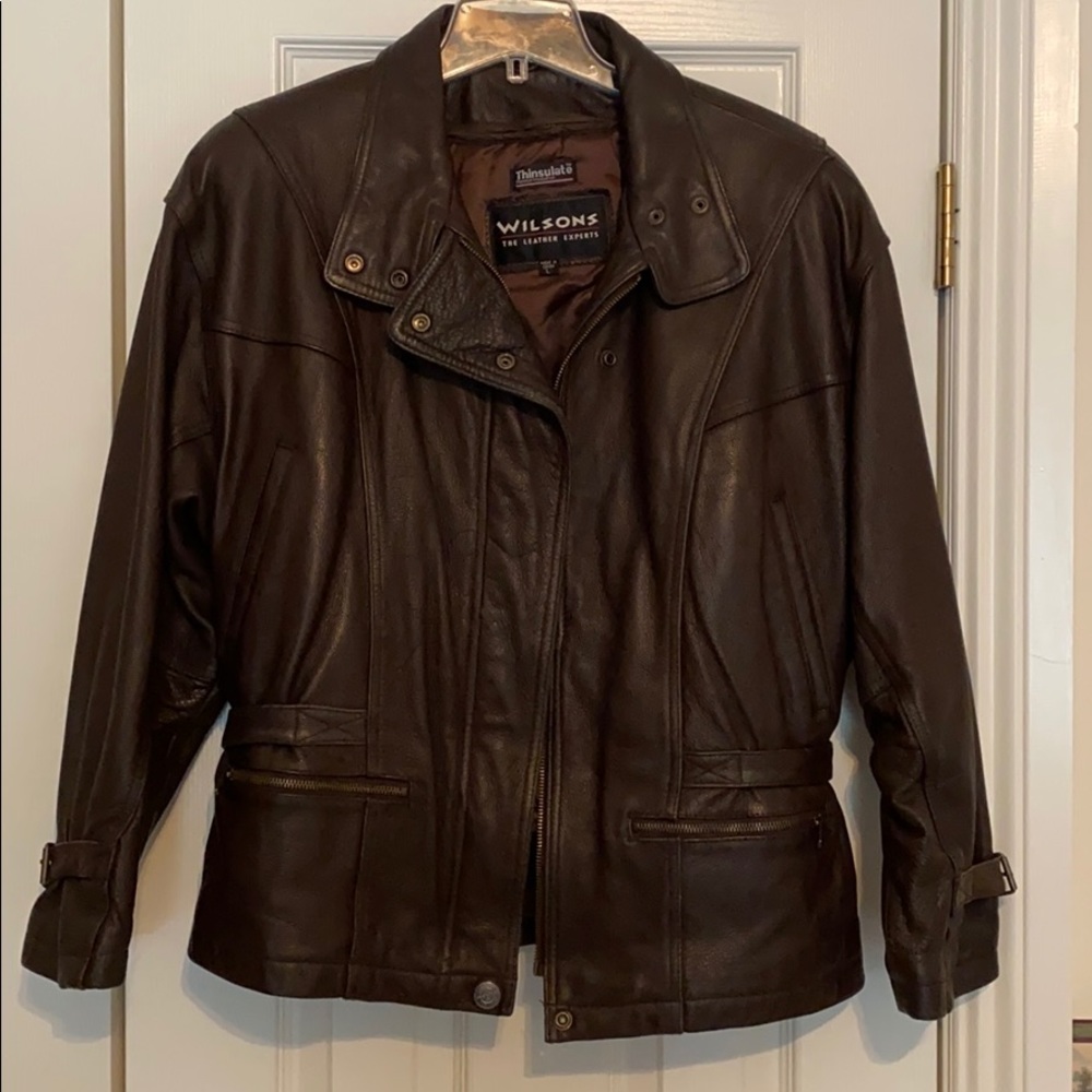 Wilson’s Brown Bomber Jacket w/removable liner